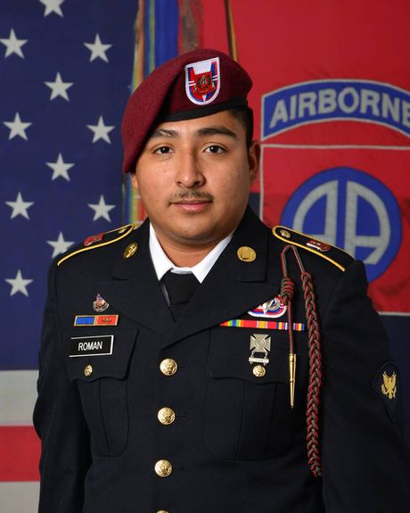 Roman Martinez, a paratrooper with the 82nd Airborne Division from Chino, California Roman Martinez, a paratrooper with the 82nd Airborne Division from Chino, California