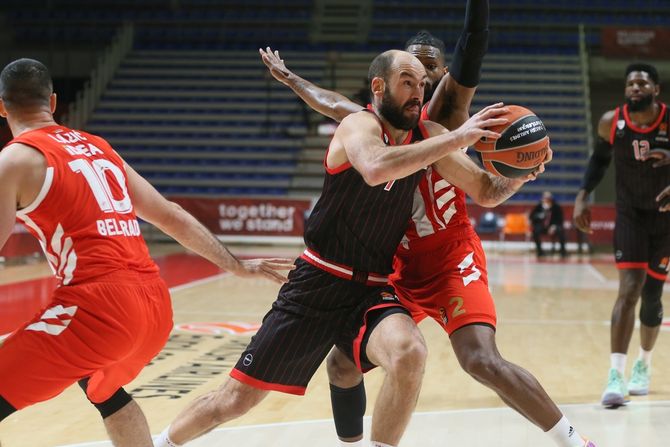 Vasilis Spanulis, KK Crvena zvezda - KK Olimpijakos