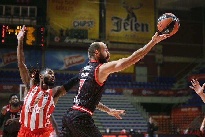 Vasilis Spanulis, KK Crvena zvezda - KK Olimpijakos