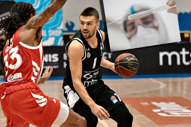 KK Partizan - rvena zvezda korona test