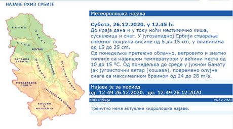 Upozorenje, sneg Upozorenje, sneg