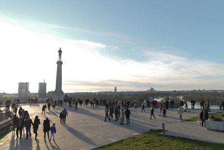 Prvi dan Nove godine Beograd šetnja lepo vreme