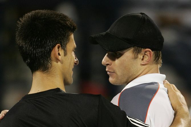 Endi Rodik, Novak Đoković Endi Rodik, Novak Đoković