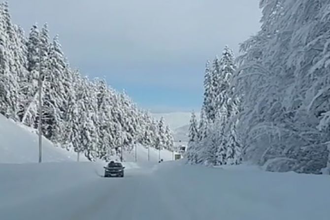 Zima, zabljak, sneg