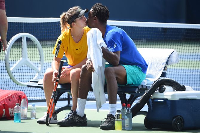 Gael Monfils, Elina Svitolina Gael Monfils, Elina Svitolina