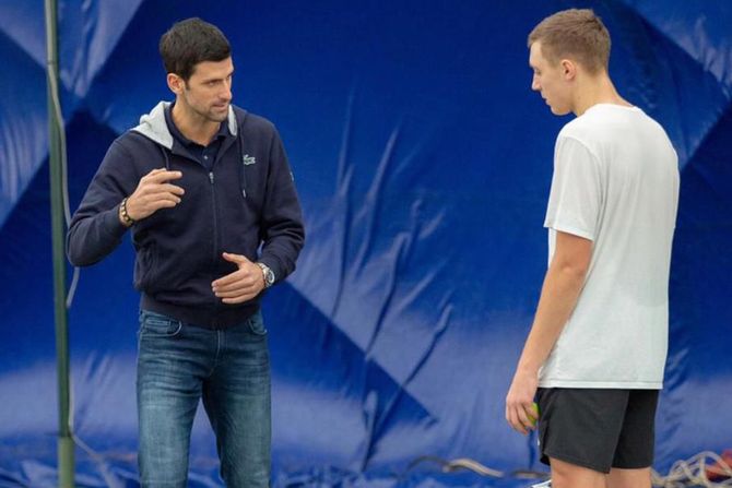 Novak Đoković i Hamad Međedović Novak Đoković i Hamad Međedović