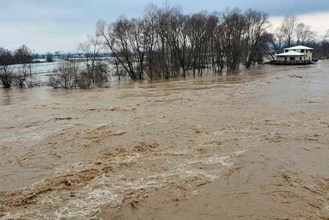 Južna Morava, Leskovac, poplava, sneg kiša