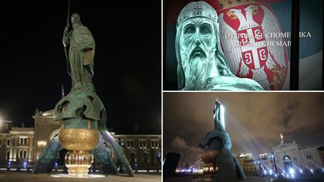 Otkrivanje spomenika Stefanu Nemanji Otkrivanje spomenika Stefanu Nemanji