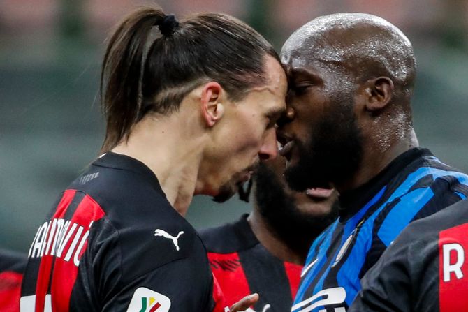 Zlatan Ibrahimović, Romelu Lukaku, FK Inter, FK MIlan Zlatan Ibrahimović, Romelu Lukaku, FK Inter, FK MIlan