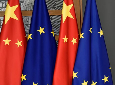 Kina Evropska unija zastave