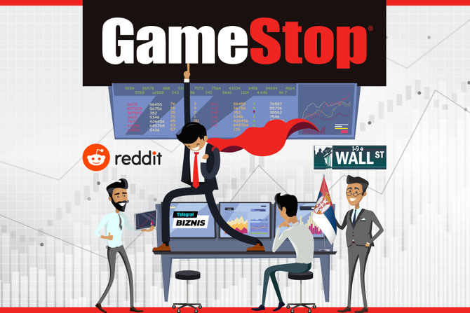 Gamestop, reddit, Wall street, berza, akcije