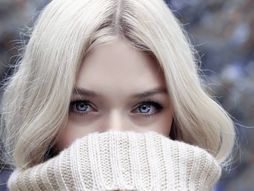 oči, plave, plavuša, žena,