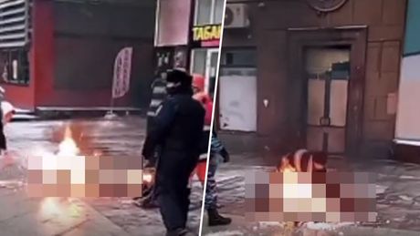 Zapaljen Covek, moskva Zapaljen Covek, moskva