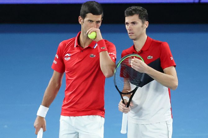 Novak Đoković i Nikola Ćaćić Novak Đoković i Nikola Ćaćić