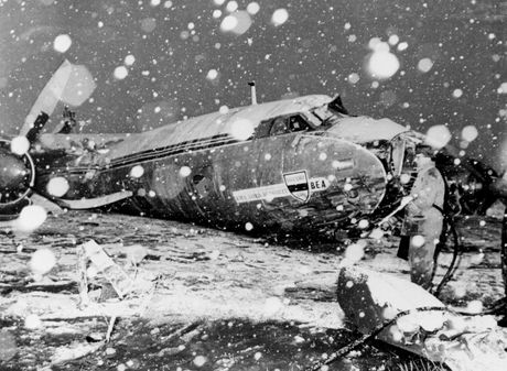 Mancester Junajted 1958 , tragedija, pad aviona