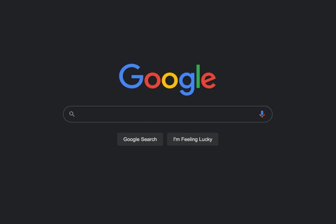 Google Dark mode, gugl tamna strna