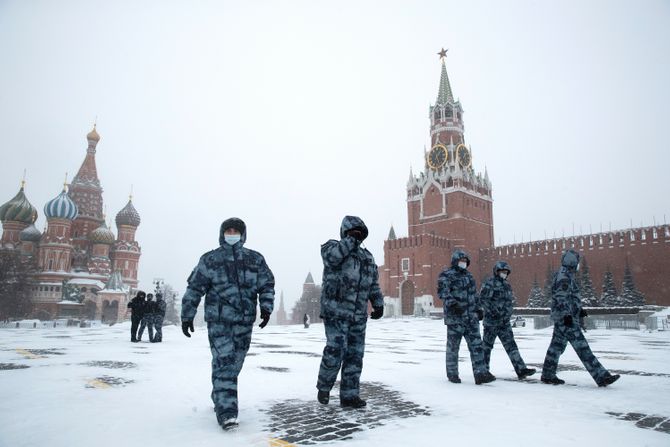 Moskva Rusija sneg zima vreme