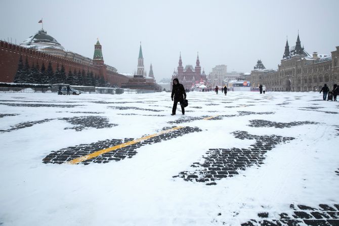 Moskva Rusija sneg zima vreme