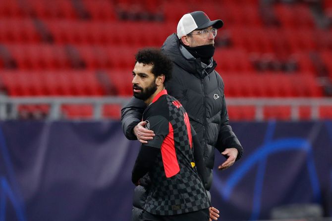 Jirgen Klop i Mohamed Salah Jirgen Klop i Mohamed Salah