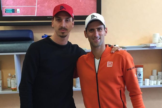 Zlatan Ibrahimović, Novak Đoković