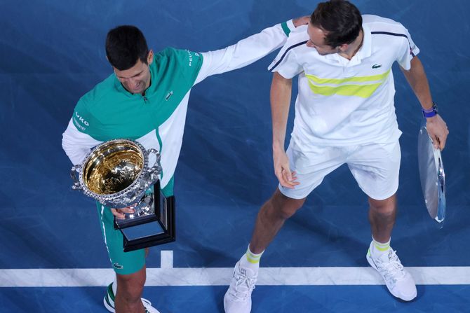 Novak Đoković, Danil Medvedev Novak Đoković, Danil Medvedev