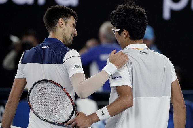 Hjeon Čung, Novak Đoković, Australijan open 2018