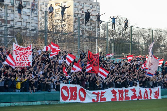 Doček fudbalera Crvene zvezde