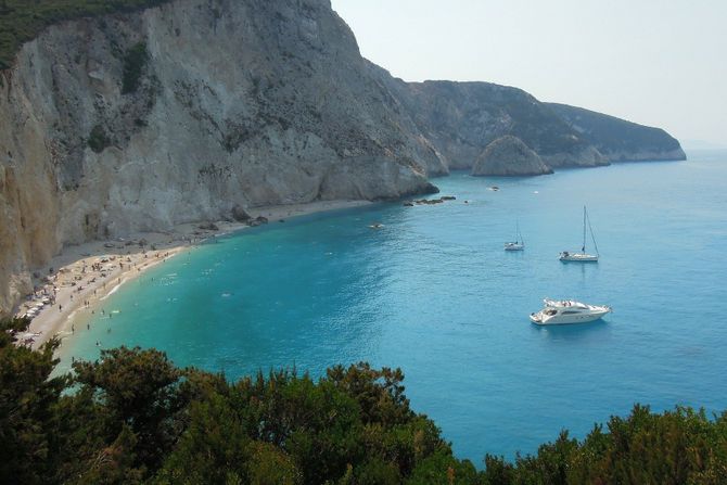 Lefkada, Grčka, Porto Kaciki plaža