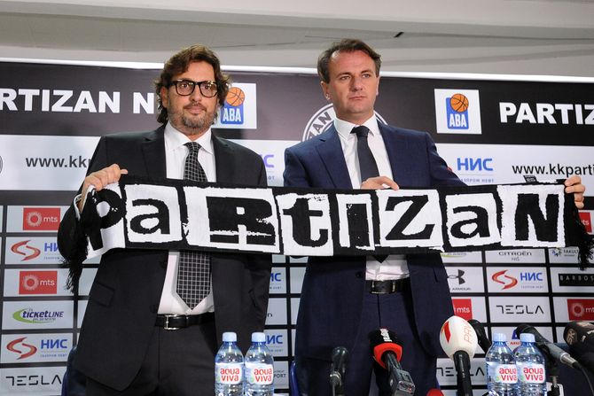 Ostoja Mijailović, Andrea Trinkijeri, KK Partizan