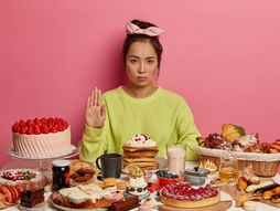 nezdrava, hrana, devojka, jelo,