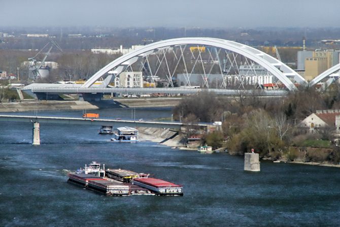 Novi Sad proleće vreme most panorama