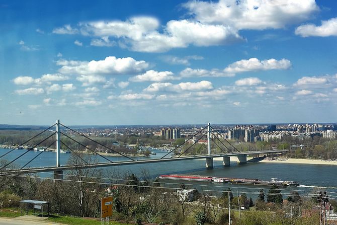 Novi Sad proleće vreme most panorama