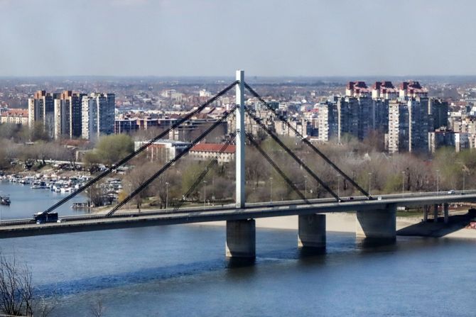 Novi Sad proleće vreme most panorama