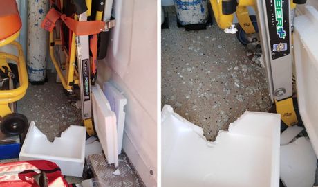 Dubrovnik, sanitet, razbijeno vozilo hitene pomoci