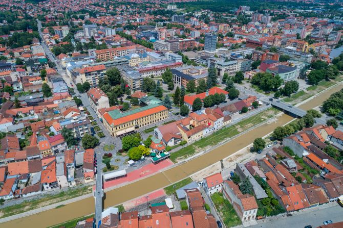 Valjevo panorama centar grada