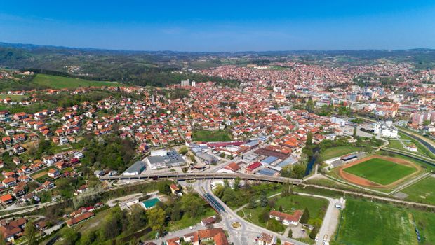 Valjevo panorama centar grada