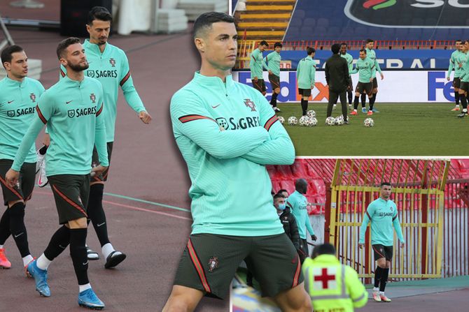 Fudbal, reprezentacija Portugalija, trening, Kristijano Ronaldo