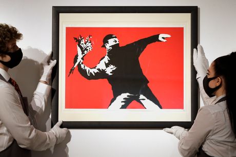 Britain Art Auction Banksy Benksi