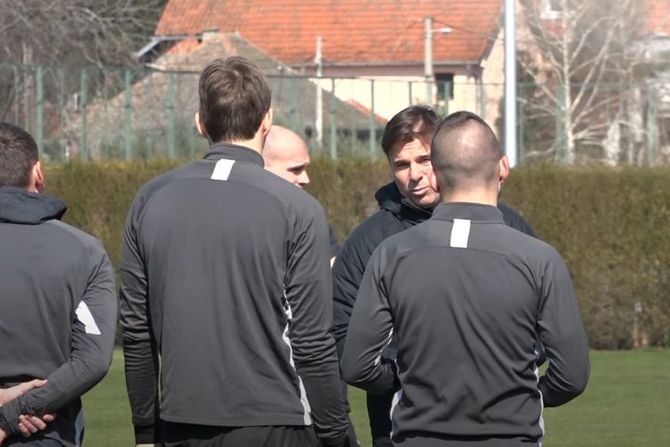 FK Partizan, Aleksandar Stanojević, trening