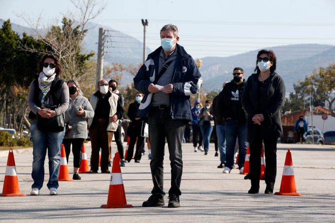 Vakcina testovi koronavirus Atina Grčka