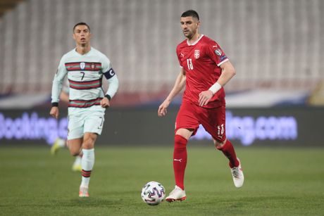 Stefan Mitrović, Kristijano Ronaldo, Srbija - Portugal Stefan Mitrović, Kristijano Ronaldo, Srbija - Portugal