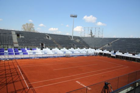 Obilazak teniskih terena, pripreme za Serbia Open