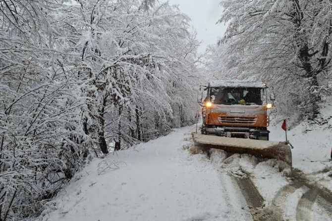 Sneg, Zapadna Srbija