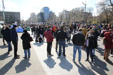 Protest Frilensera ispred skupštine