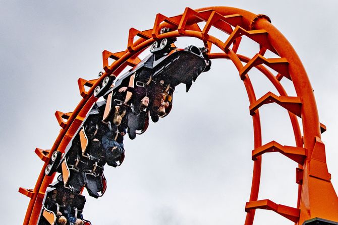 Roler-koster, luna park, zabavni,  HELENDORN, Hellendoorn Amsterdam