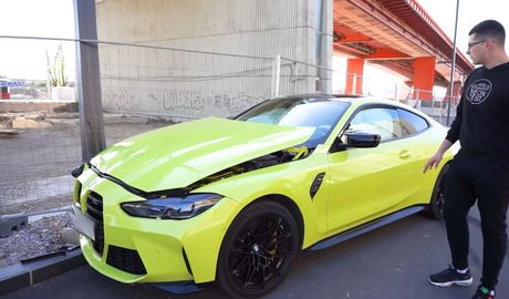 Jutjuber slupao BMW M4 od 120.000 evra Jutjuber slupao BMW M4 od 120.000 evra
