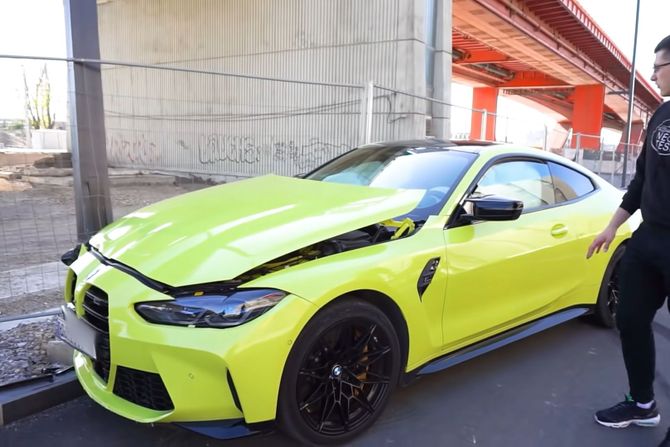 Jutjuber slupao BMW M4 od 120.000 evra