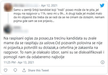 tviter oglas kandidati BLUR