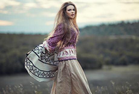 Moda, devojka, etno, boho Moda, devojka, etno, boho