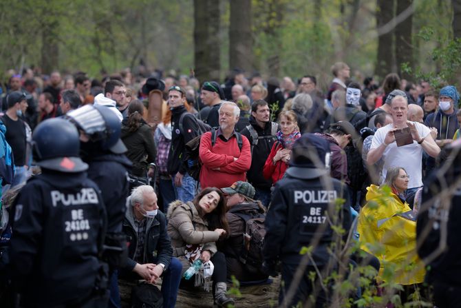 Berlin, Nemačka, Protest